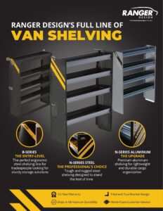 Ranger Design Full Line of Van Shelving