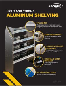 Ranger Design Aluminum Van Shelving